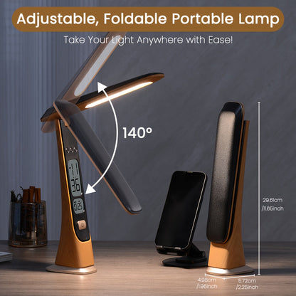 FLEXILUX - Rechargeable Table Lamp with Adjustable Brightness & Foldable Design 2