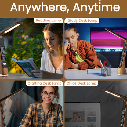 FLEXILUX - Rechargeable Table Lamp with Adjustable Brightness & Foldable Design 4
