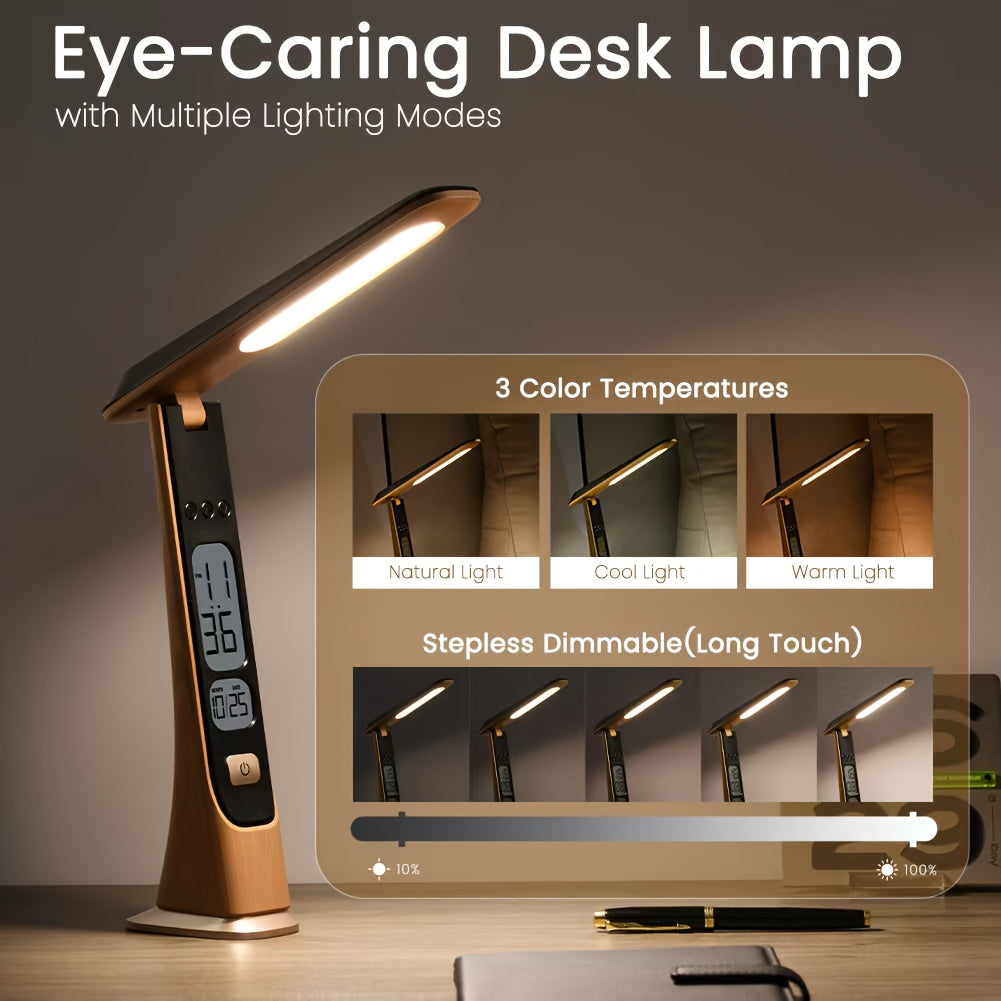 FLEXILUX - Rechargeable Table Lamp with Adjustable Brightness & Foldable Design 5