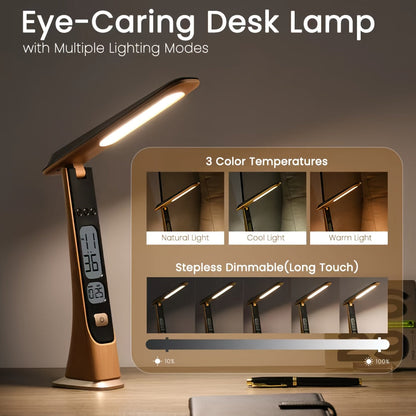 FLEXILUX - Rechargeable Table Lamp with Adjustable Brightness & Foldable Design 5
