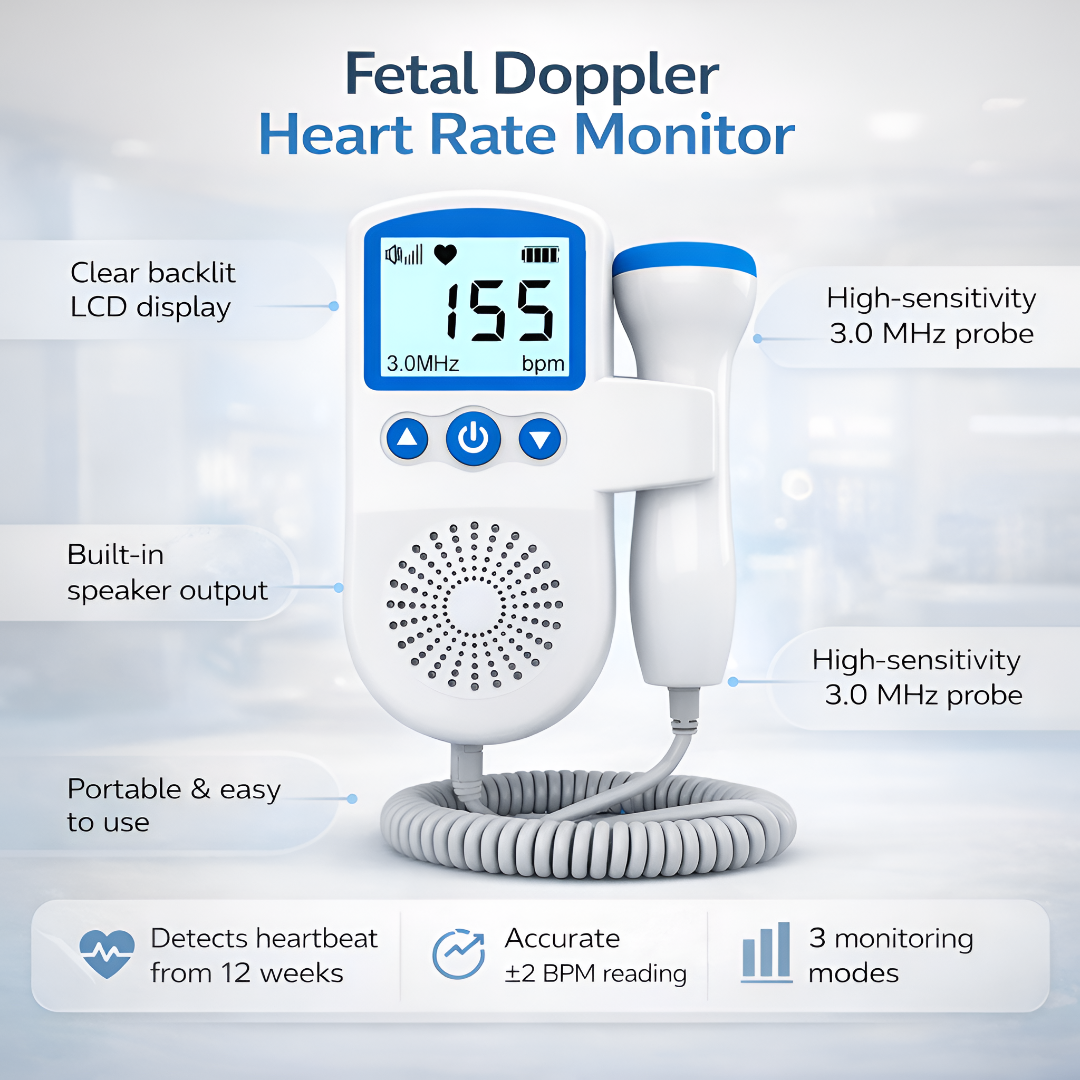 BABYPULSE – Pregnancy Heartbeat Monitor with LCD Audio Device