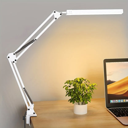 FlexiGlow - Adjustable Clip Lamp with 3 Color Temperatures & 10 Brightness Levels for Reading and Desk Use 1