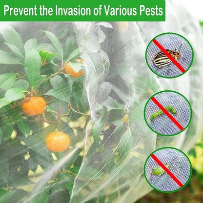 BUGBLOCK – HDPE Insect Net for Breathable Plant Protection & Pest Control