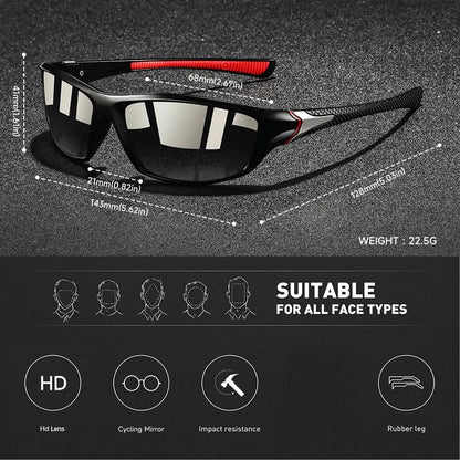 GLAREBLOCK - Polarized Sport Sunglasses with UV400 Protection 7