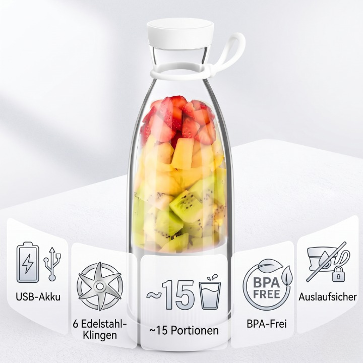 SHAKENOVA – Portable Drink Blender for Fresh Smoothies Anytime