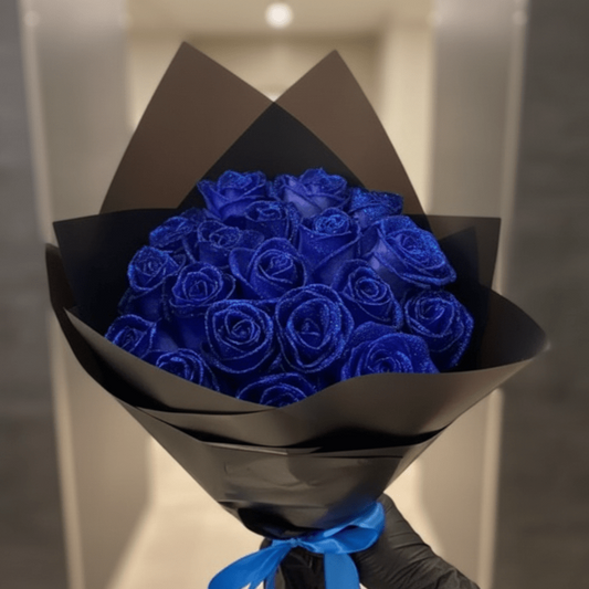 GlamRose - Glitter Artificial Rose, Faux Flower for Elegant Home Decor 2