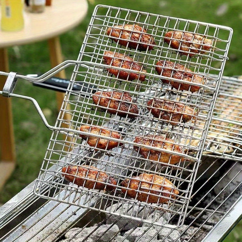 GrillGrid - Large Capacity Grill Basket for Even Cooking of Fish and Veggies 0