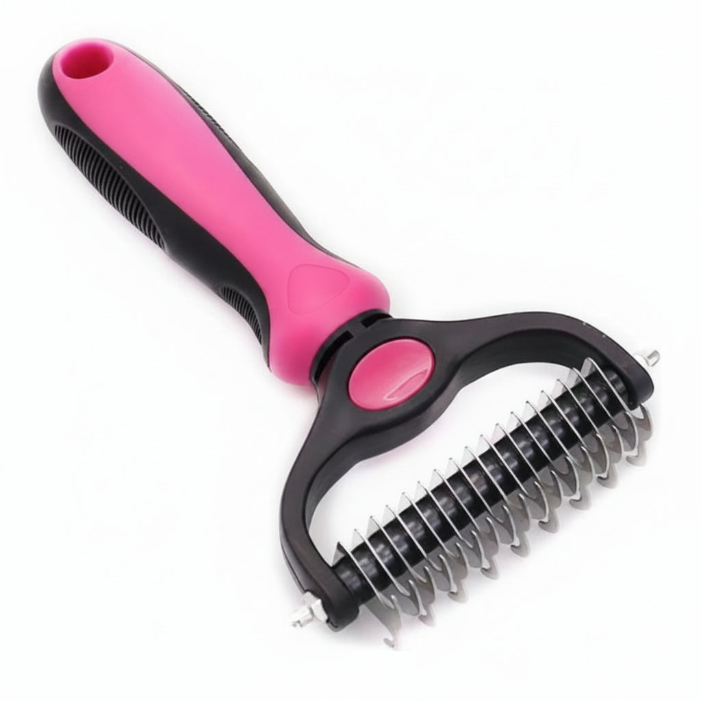 GroomMaster Pro - Dual-Sided Deshedding Brush for Dogs & Cats 0