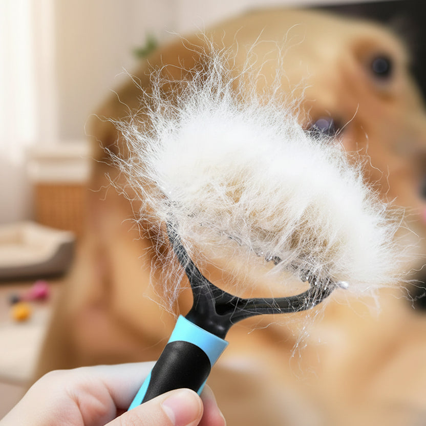 GroomMaster Pro - Dual-Sided Deshedding Brush for Dogs & Cats 3