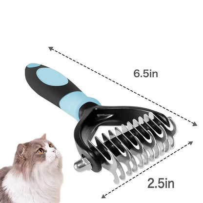 GroomMaster Pro - Dual-Sided Deshedding Brush for Dogs & Cats 4