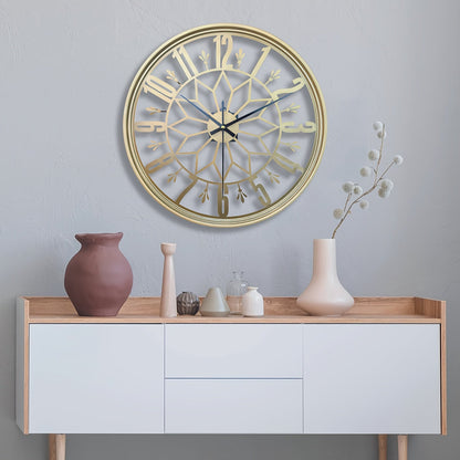 Handcrafted Vintage Metal Wall Clock – Silent Non-Ticking Design 1
