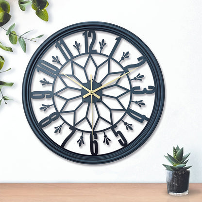 Handcrafted Vintage Metal Wall Clock – Silent Non-Ticking Design 5