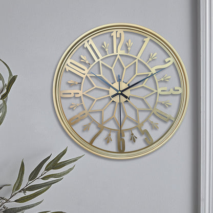 Handcrafted Vintage Metal Wall Clock – Silent Non-Ticking Design 8