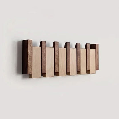 SONATAHOOK – Handcrafted Piano-Style Wall Coat Rack with Folding Hooks