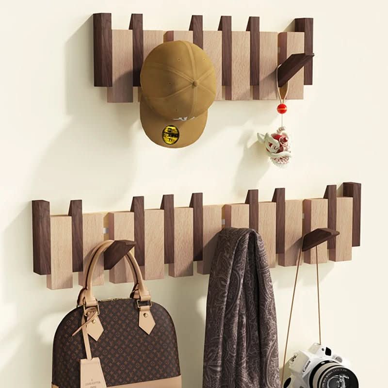 SONATAHOOK – Handcrafted Piano-Style Wall Coat Rack with Folding Hooks