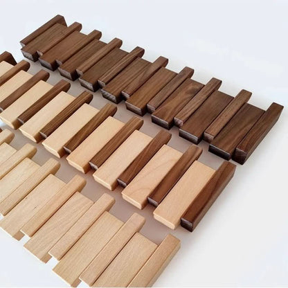 SONATAHOOK – Handcrafted Piano-Style Wall Coat Rack with Folding Hooks