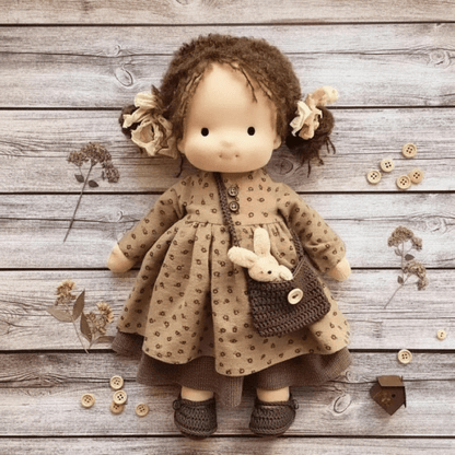 CALMDOLL – Handmade Waldorf Cotton Doll for Soft, Natural & Imaginative Play