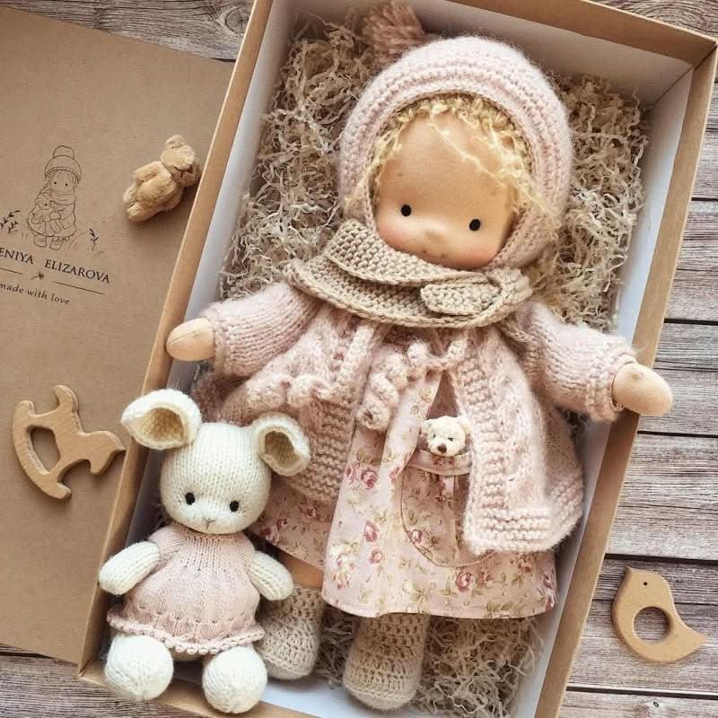 CALMDOLL – Handmade Waldorf Cotton Doll for Soft, Natural & Imaginative Play