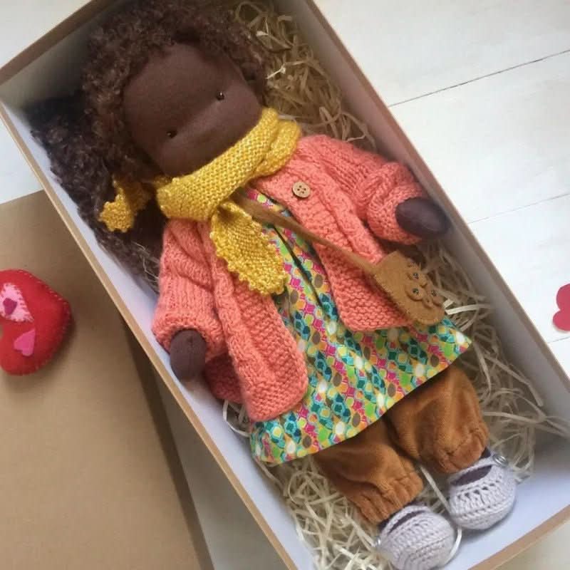 CALMDOLL – Handmade Waldorf Cotton Doll for Soft, Natural & Imaginative Play