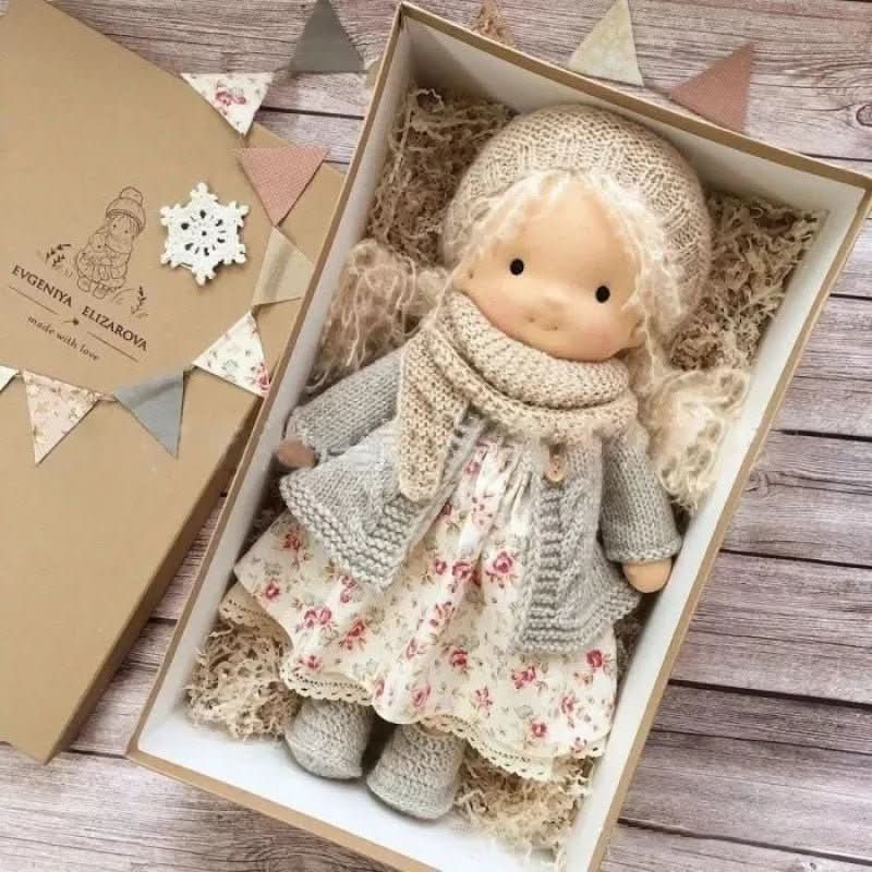 CALMDOLL – Handmade Waldorf Cotton Doll for Soft, Natural & Imaginative Play