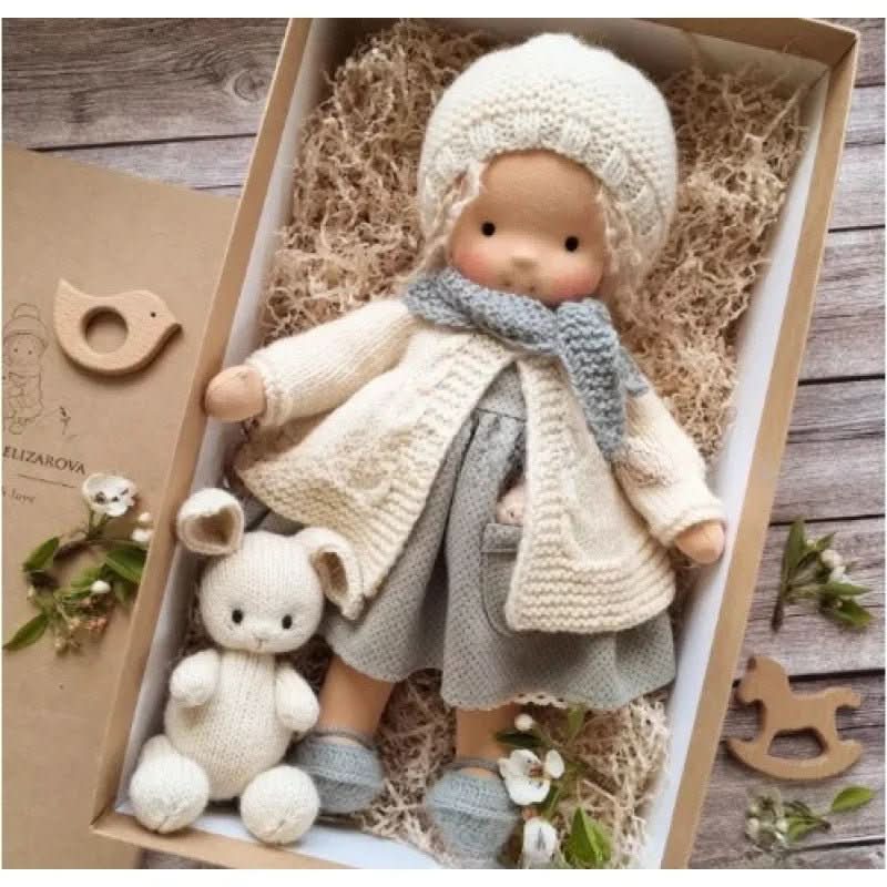 CALMDOLL – Handmade Waldorf Cotton Doll for Soft, Natural & Imaginative Play