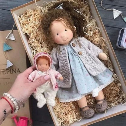 CALMDOLL – Handmade Waldorf Cotton Doll for Soft, Natural & Imaginative Play