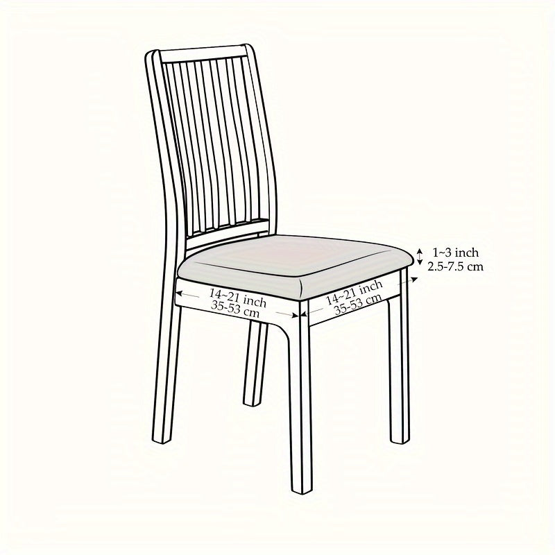 JACQURENEW - Stretch Fit Chair Covers for Elegant Dining Room Upgrade 8