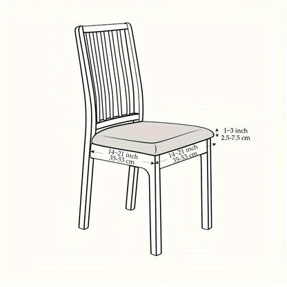 JACQURENEW - Stretch Fit Chair Covers for Elegant Dining Room Upgrade 8