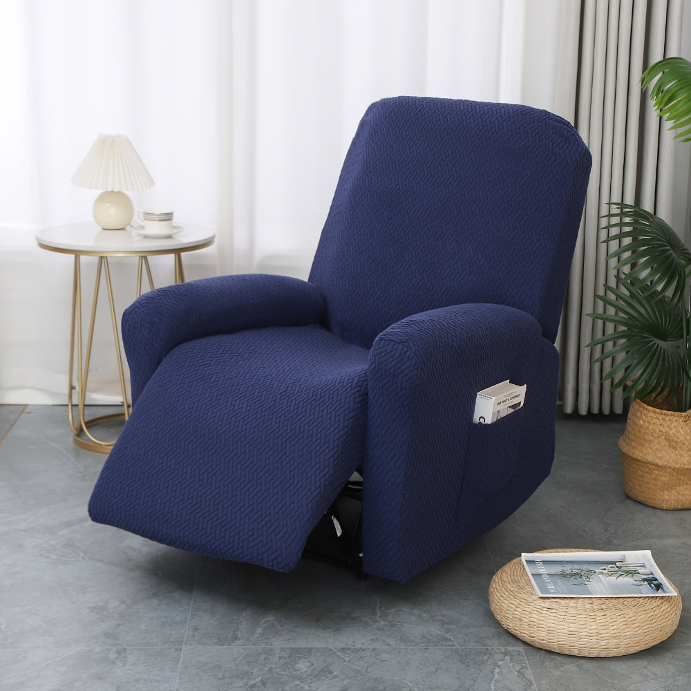 Juno - Fitted Recliner Chair Cover with Integrated Side Pocket 0