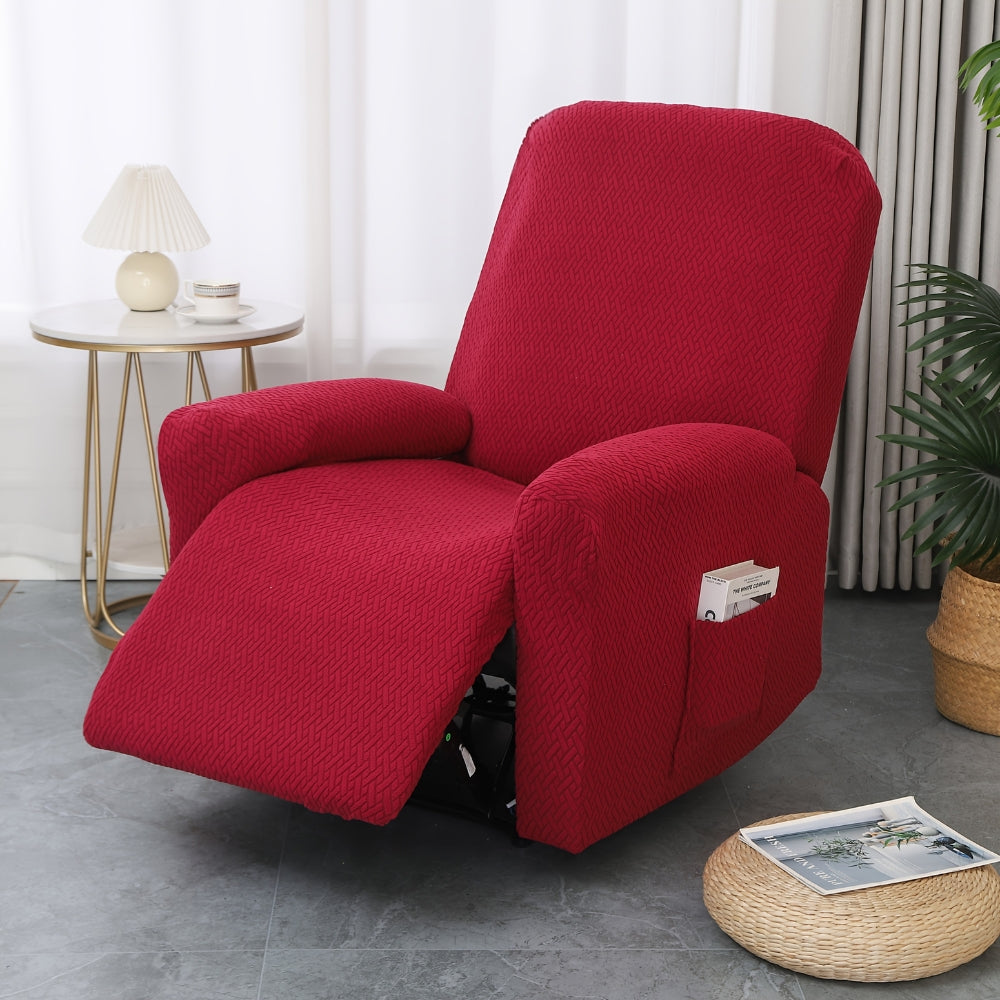 Juno - Fitted Recliner Chair Cover with Integrated Side Pocket 1