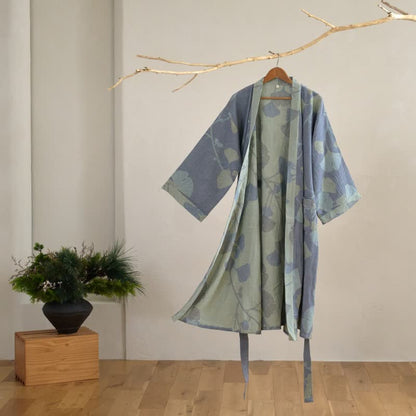 CALMROBE – Organic Cotton Kimono Bathrobe with Breathable Gauze Fabric