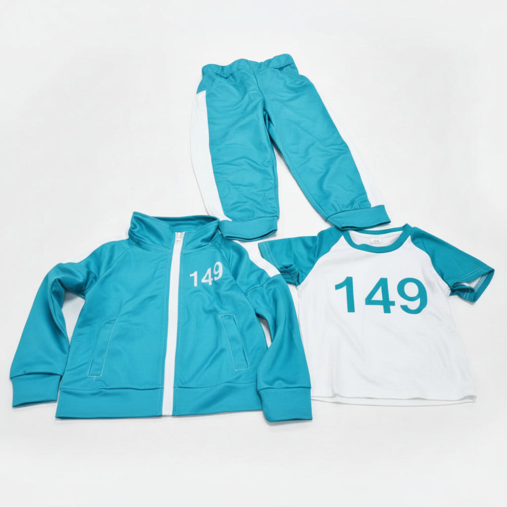 PLAYTRACK – 3 Piece Costume Tracksuit Dress Up Outfit Set