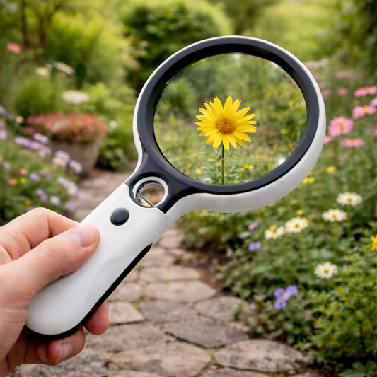 CLARISCOPE – 45x Handheld Magnifying Glass with LED Light for Precision Viewing