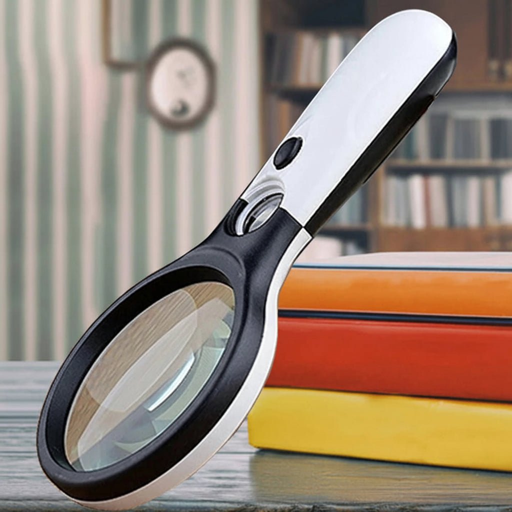 CLARISCOPE – 45x Handheld Magnifying Glass with LED Light for Precision Viewing