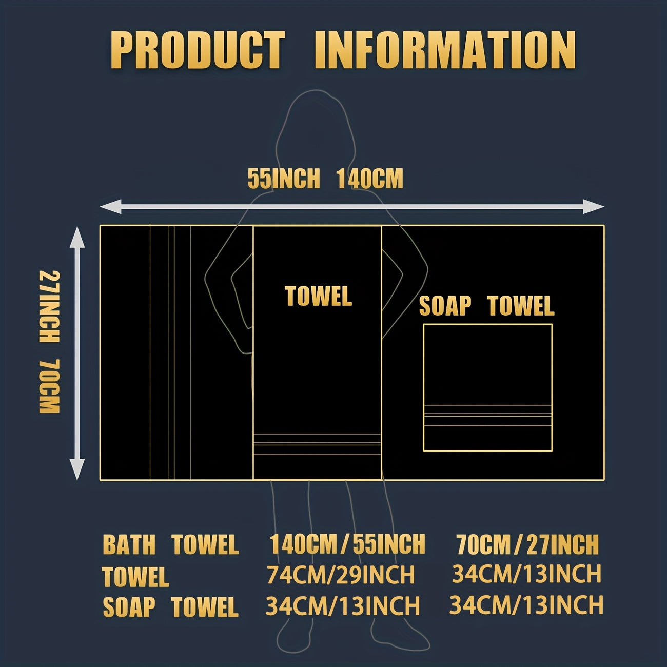 LUXEBLISS - 8-Piece Hotel-Quality Cotton Towel Set for Everyday Comfort 2
