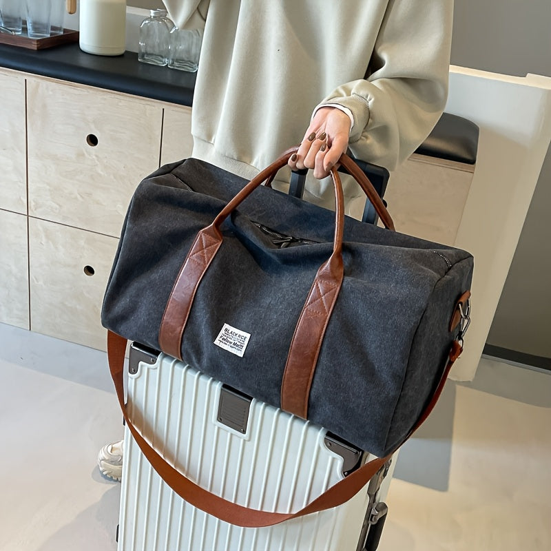 LUXIBAG - Vintage Washed Travel Duffel Bag with Large Capacity & Organizer 7