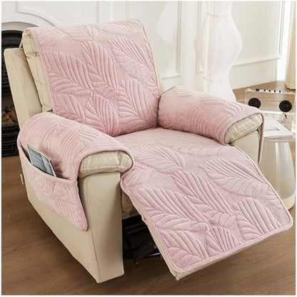 LeafGuard - Universal Leaf Pattern Recliner Cover for Chair Protection, Stretch Fit, Machine Washable 2