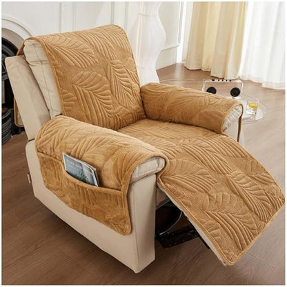 LeafGuard - Universal Leaf Pattern Recliner Cover for Chair Protection, Stretch Fit, Machine Washable 3