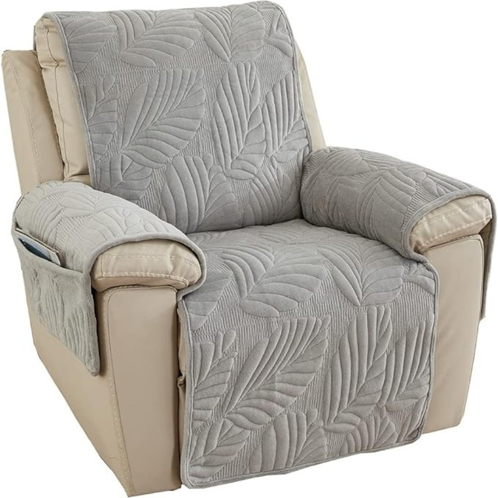 LeafGuard - Universal Leaf Pattern Recliner Cover for Chair Protection, Stretch Fit, Machine Washable 4