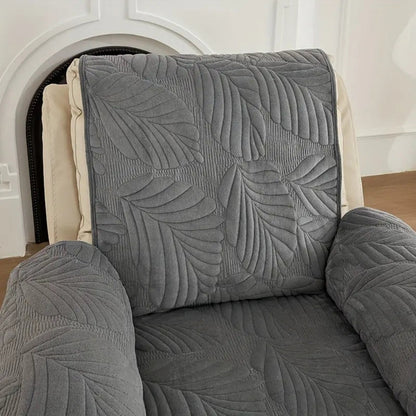 LeafGuard - Universal Leaf Pattern Recliner Cover for Chair Protection, Stretch Fit, Machine Washable 7