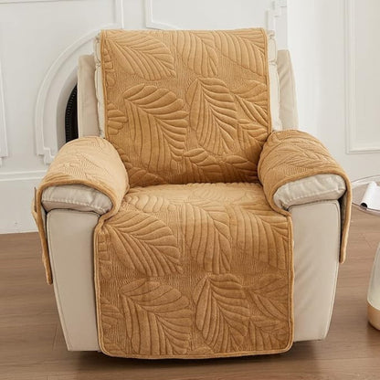 LeafGuard - Universal Leaf Pattern Recliner Cover for Chair Protection, Stretch Fit, Machine Washable 9