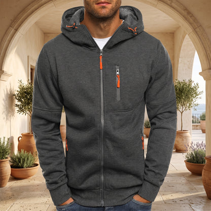 COZYTREK – Full-Zip Hoodie for Everyday Comfort and Active Wear