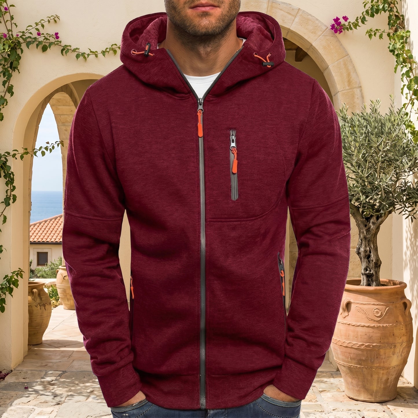 COZYTREK – Full-Zip Hoodie for Everyday Comfort and Active Wear