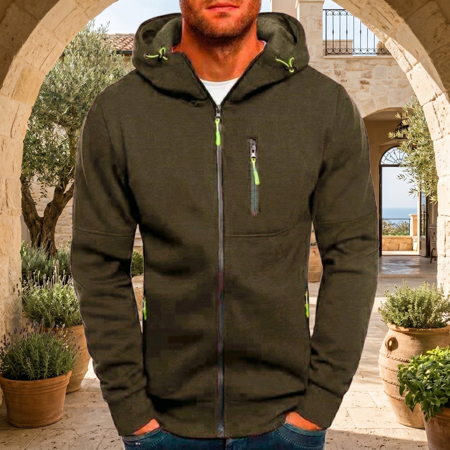 COZYTREK – Full-Zip Hoodie for Everyday Comfort and Active Wear