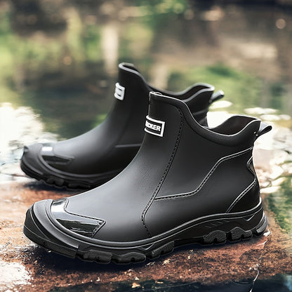 MUDSTEP - Durable PVC Ankle Boots for Wet Terrain & Slip Resistance 0