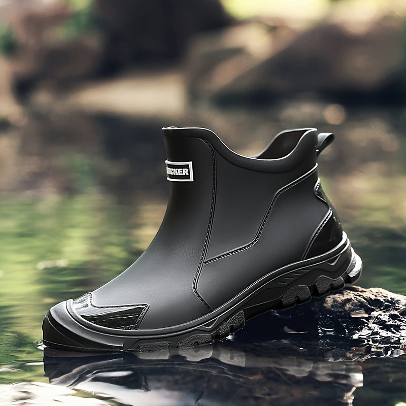 MUDSTEP - Durable PVC Ankle Boots for Wet Terrain & Slip Resistance 4