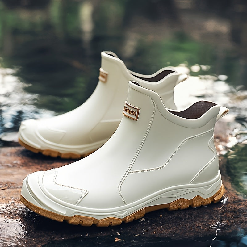 MUDSTEP - Durable PVC Ankle Boots for Wet Terrain & Slip Resistance 6