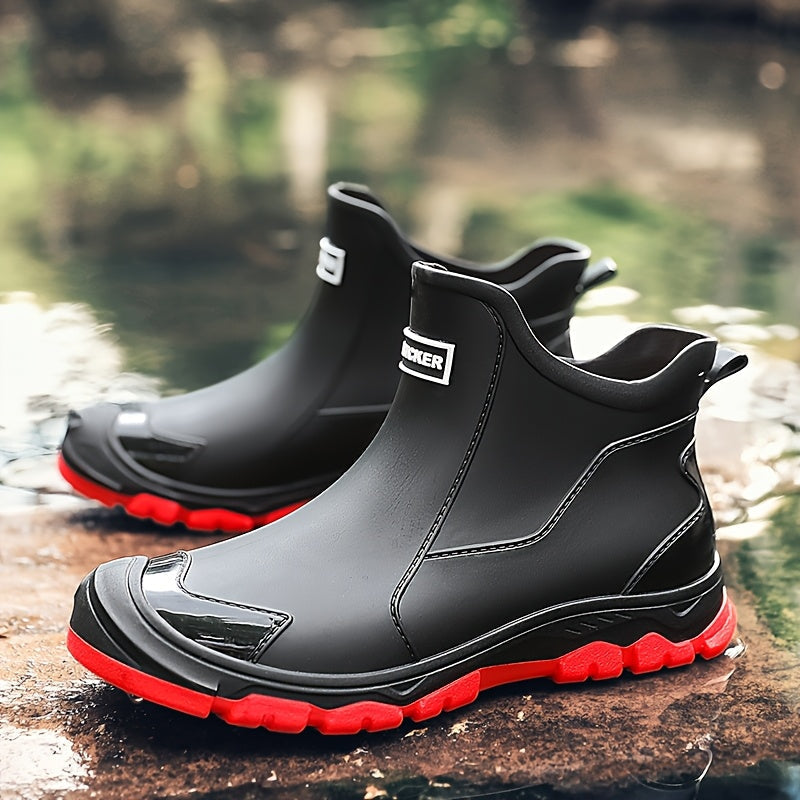 MUDSTEP - Durable PVC Ankle Boots for Wet Terrain & Slip Resistance 8