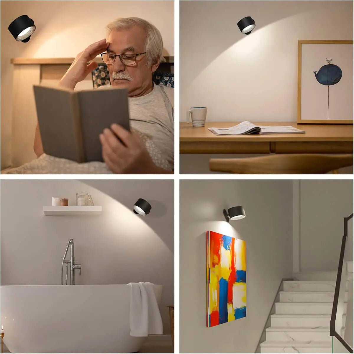 NORDILUX – Wireless Nordic wall lamp with remote control