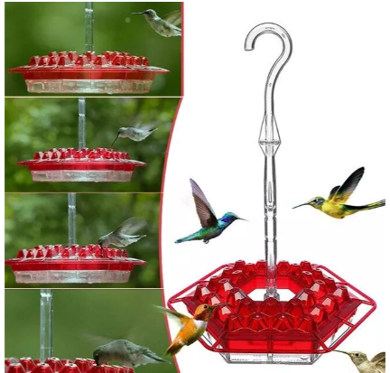 NectarHaven - Ant-Proof Hummingbird Feeder with 30 Flower-Inspired Ports 4